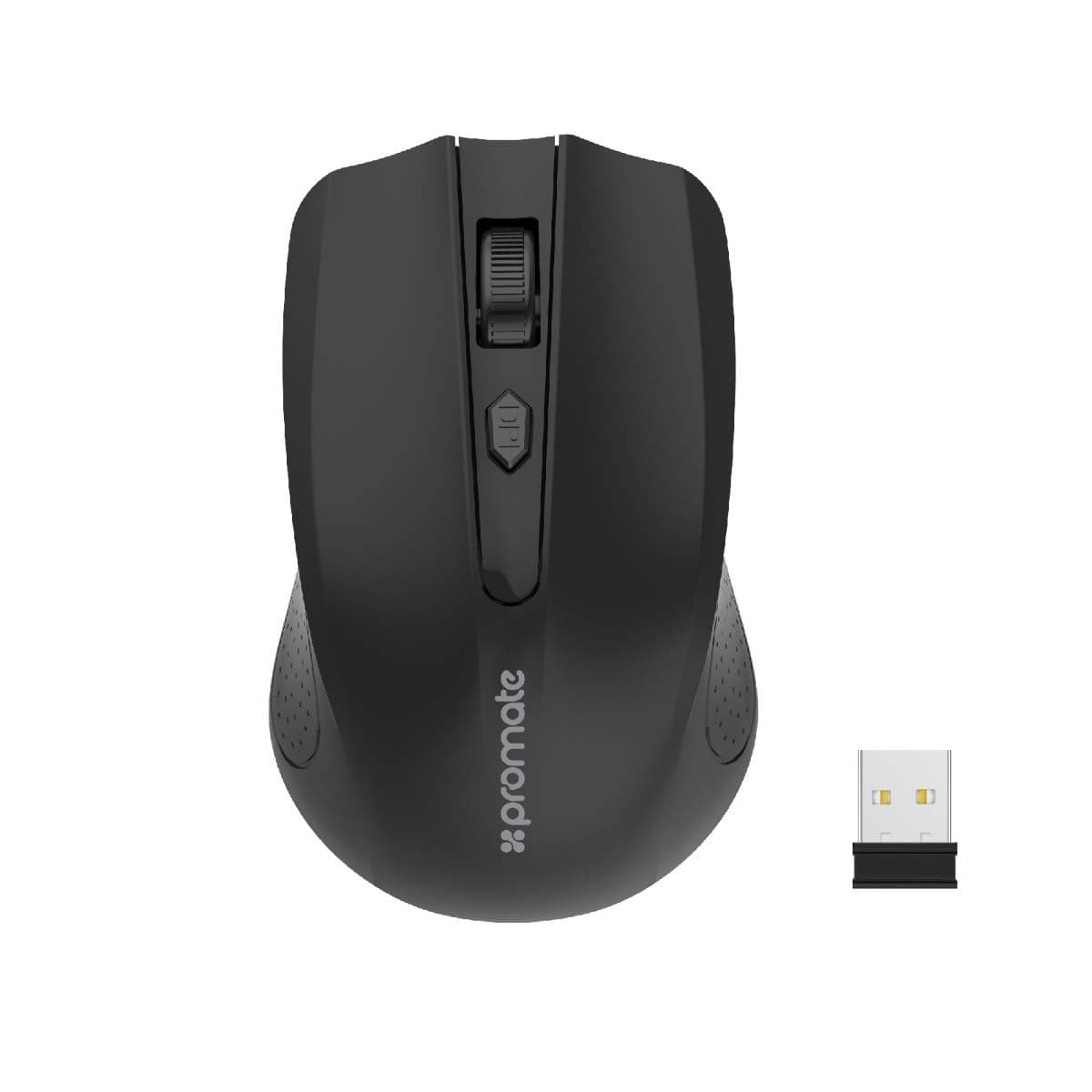 Promate 2.4G Wireless Mouse, Portable Optical Wireless Mouse with USB Nan Receiver 10m Working Distance, Auto Sleep Function and 3 Adjustable DPI Level for Mac OS, Windows, Android, Clix-8