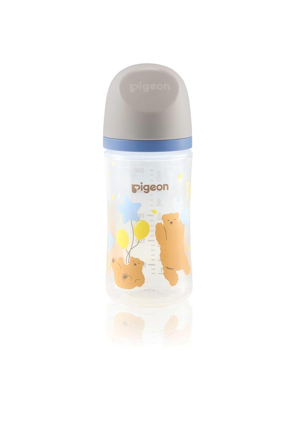 Pigeon Softouch Wide Neck Nursing Bottle Plastic Bear 240 ml