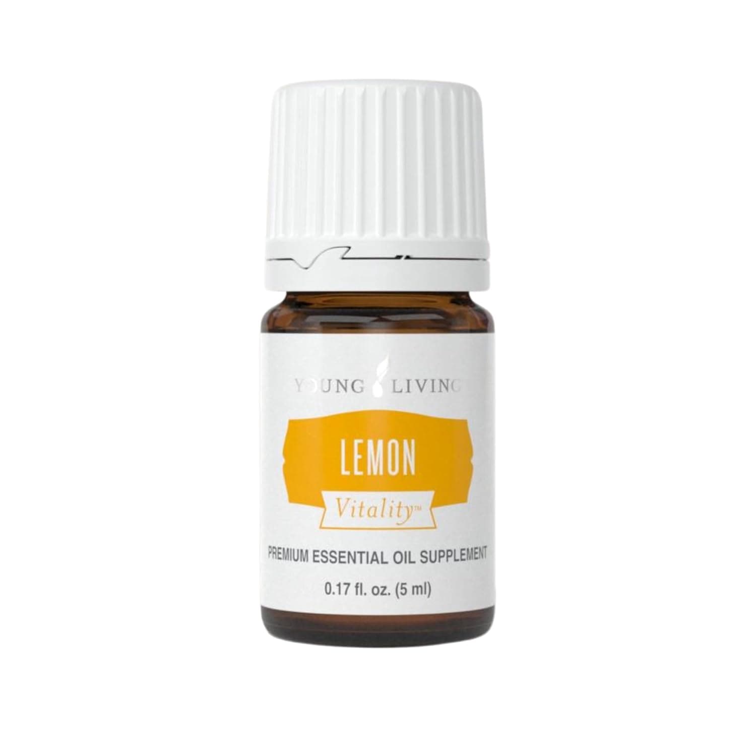 Young Living Vitality Lemon Essential Oil 5ml - 100% Pure, Zesty and Refreshing Citrus Flavor for Culinary Delights - Zest Up Your Dishes and Beverages - Brighten Your Recipes with Freshness