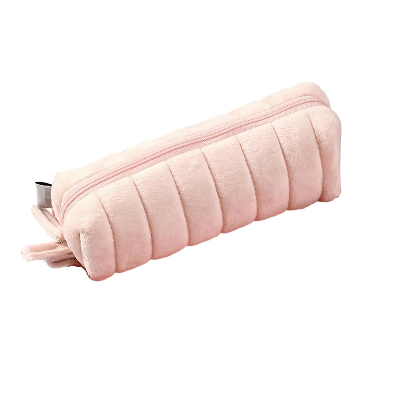 Japanese cloud bread shaped pencil case with soft interlayer, simple and personalized storage bag - pink