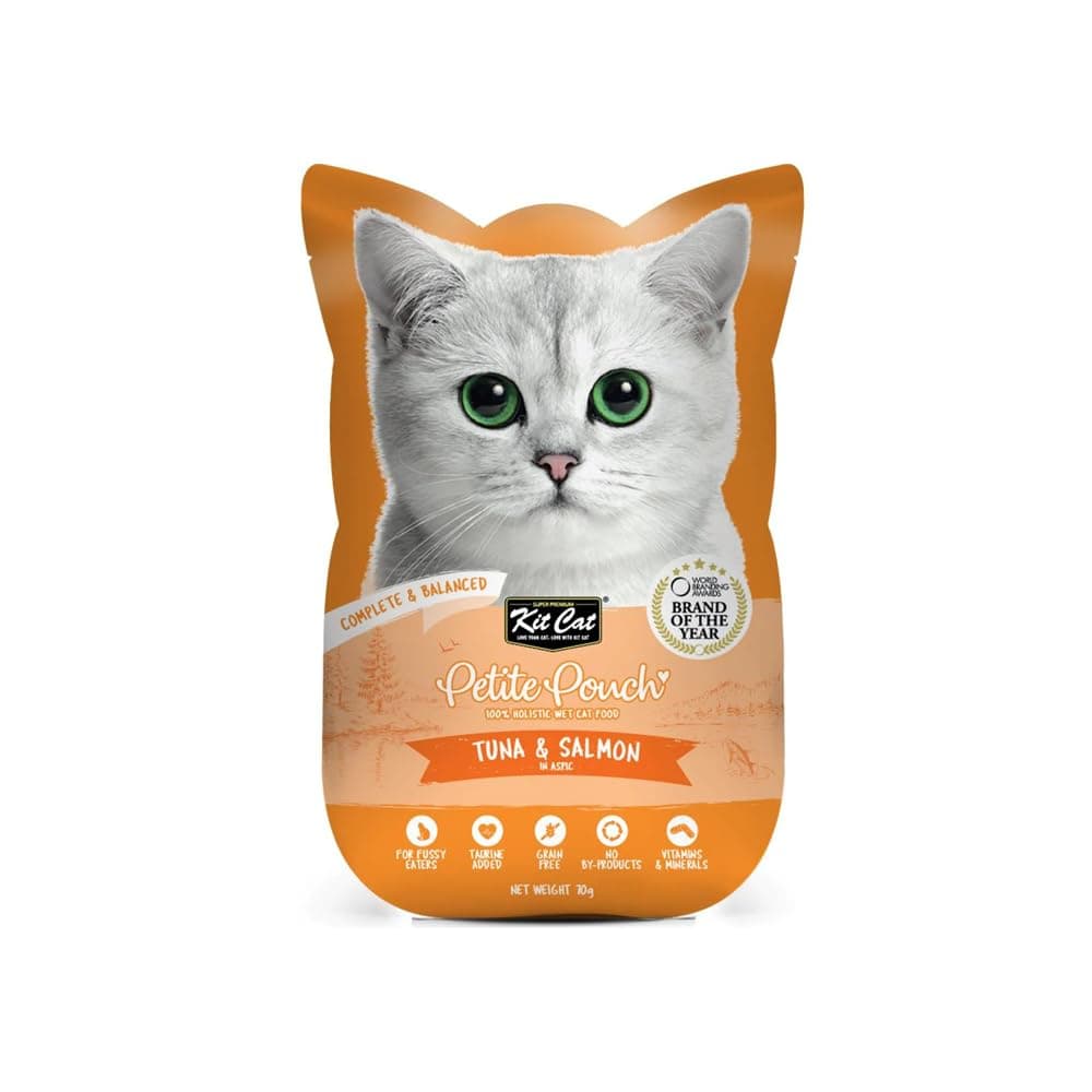Kit Cat Complete Wet Food Petite Pouch Tuna Salmon Adult 70g