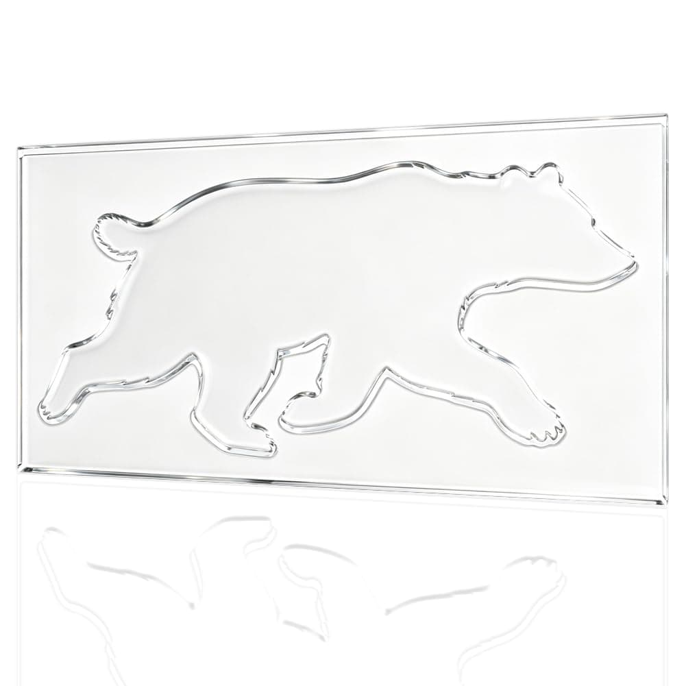 craspire Router Template Bear 5.9 x 9.8 Inches for Woodworking Drawing Cutting Stencil Acrylic Transparent Inlay Tray Valet Charcuterie Board Graffiti Craft Project