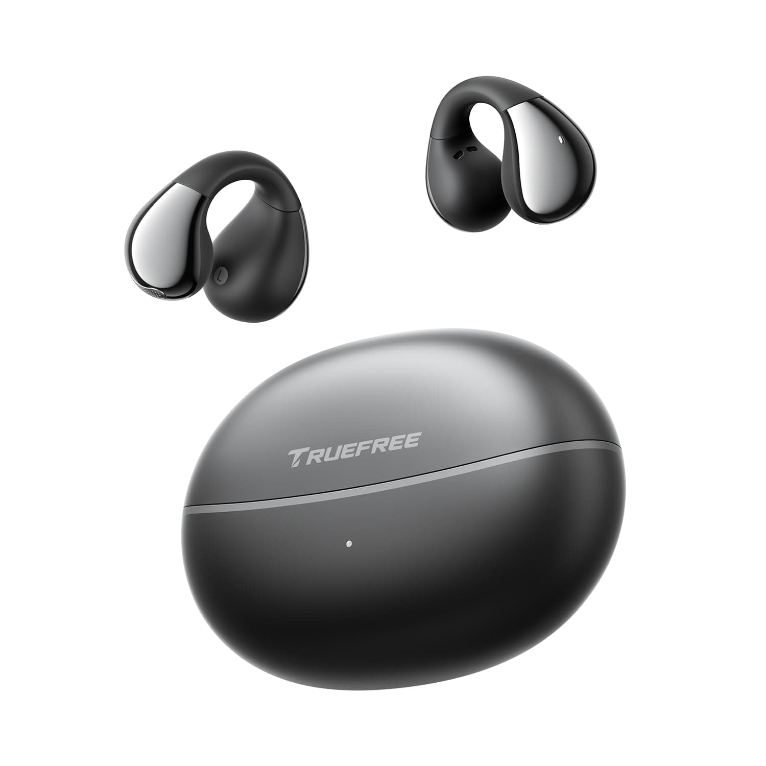 TRUEFREE B1 Wireless Earbuds, Clip-On Earphones, Open-Ear Headphones with Bluetooth 5.4, Spatial Sound, 10.8mm Dual Magnetic Driver, 25H Playtime, Clear Calls, Multipoint Connection, App Customizable