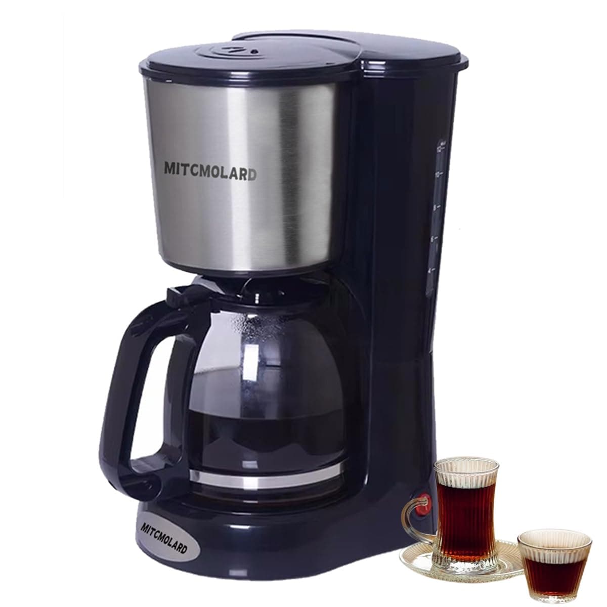 Drip Coffee Machine - Coffee Maker - Filter Coffee Machine, 1.5 L 12 Cup Black American Coffee Maker, 900 W, Anti Drip Function, Automatic Shut-off, Boil Dry Protection, Keep Warm Function
