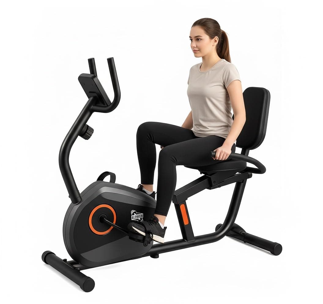 ALCOACH Recumbent Exercise Bike for Adults Seniors - Indoor Magnetic Cycling Fitness Equipment for Home Workoutt (Bike-28)