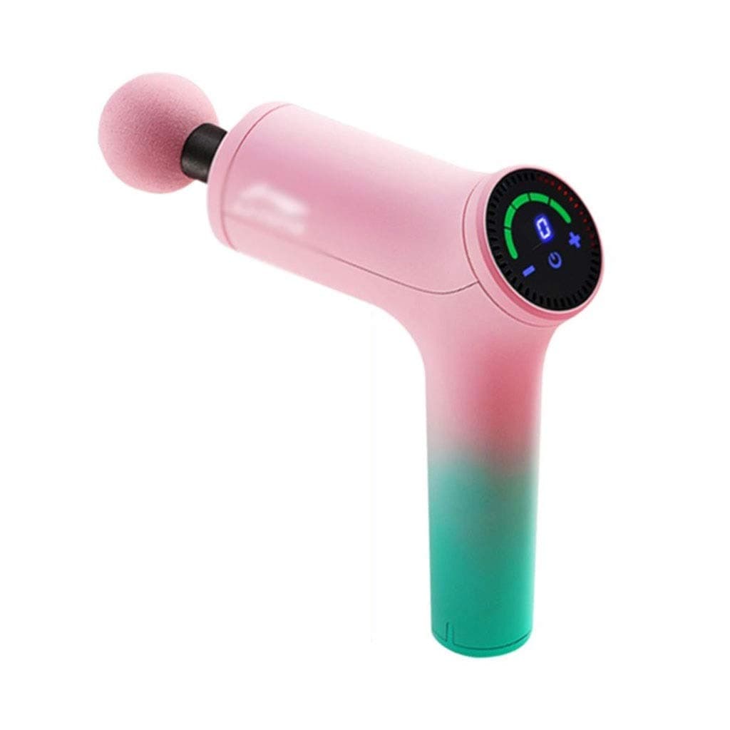 Muscle Fascia G-u-n Fitness Fascia Relaxation G-u-n Electric Muscle Muscle G-u-n Muscle Massage G-u-n Relaxer Massage Apparatus (Color : Pink, Size : A)