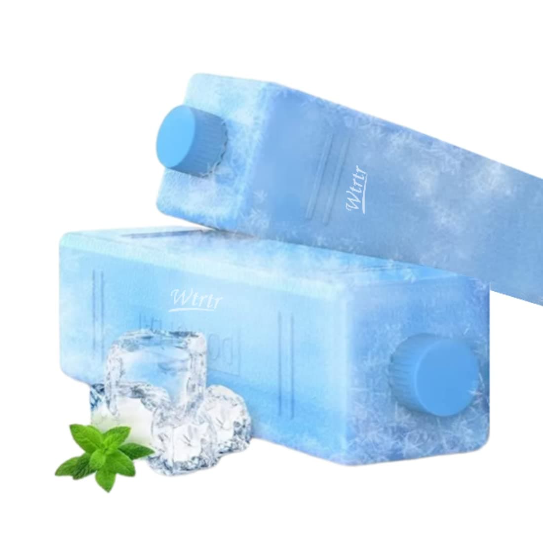 Wtrtr عبوة ثلج لمبرد الهواء، عبوات الفريزر، عبوات ثلج لصندوق الغداء، تجميد لفترة طويلة، مكيف الهواء (عبوات الفريزر)