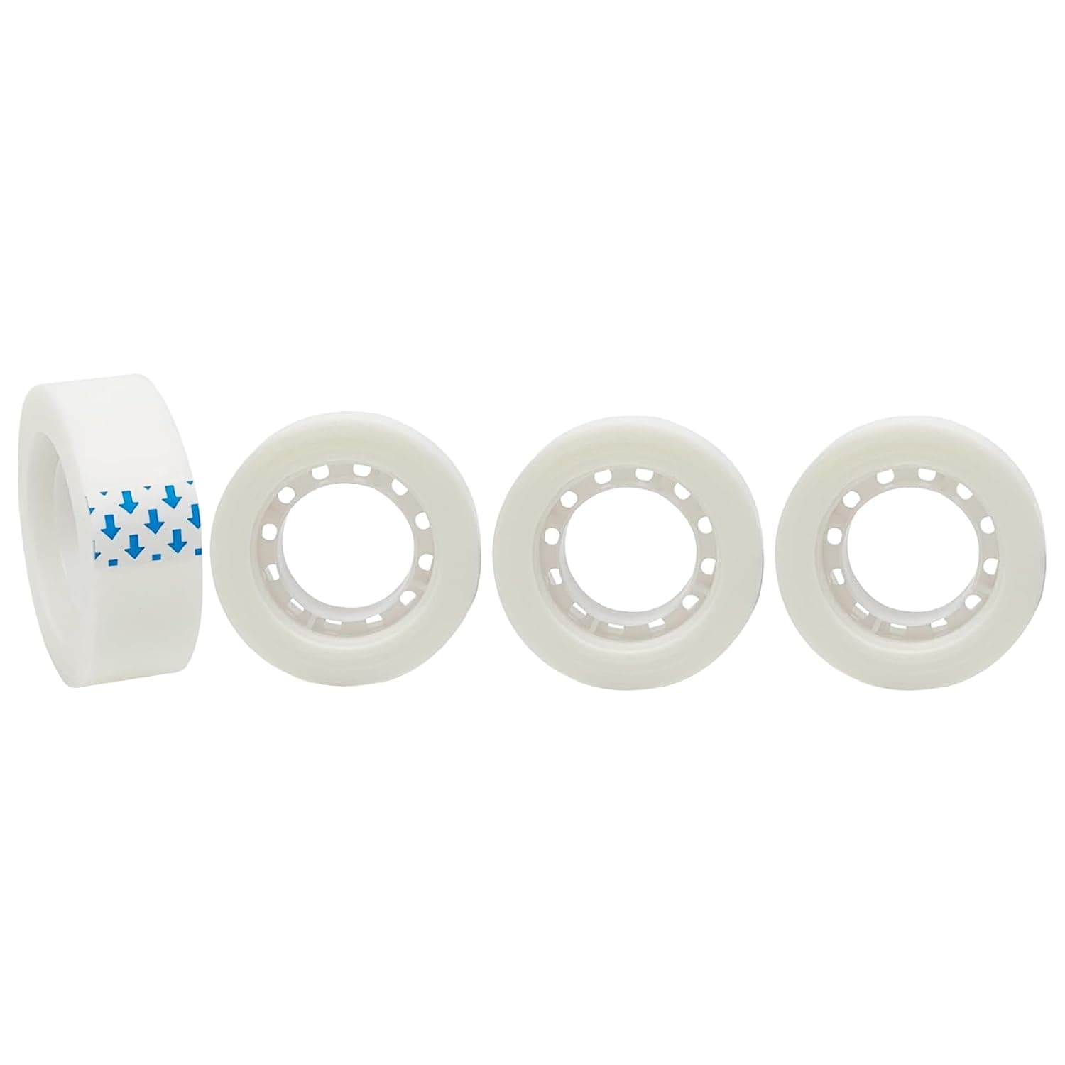 Ykimok 4 Rolls Super Easy Tear Invisible Mat Tape Refill Dispenser 0.7 Inch Wide 27.3 Yards Long Perfect for Gift Wrapping, Crafts, Home, School, Office