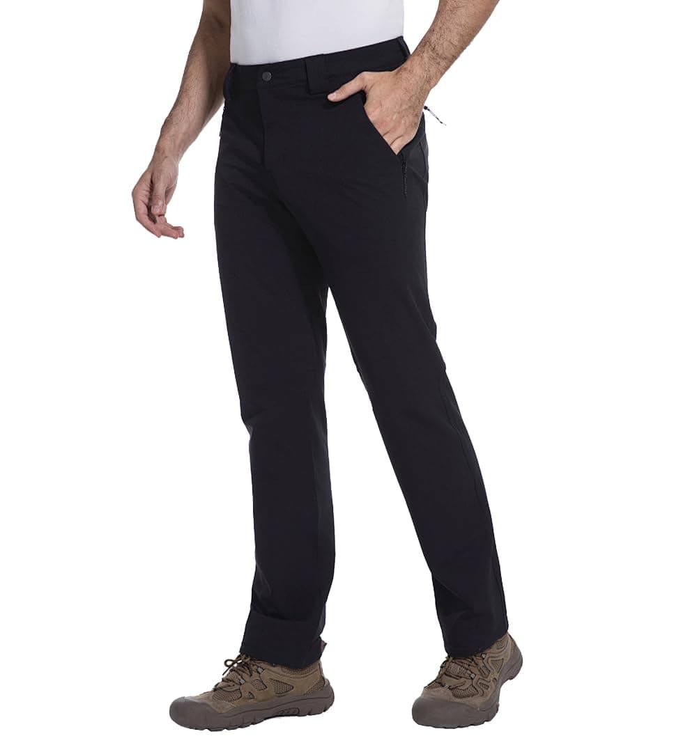 Men's Hiking Pants Quick Dry Lightweight Water Resistant Tactical Cargo Work Pants with Zipper Pockets