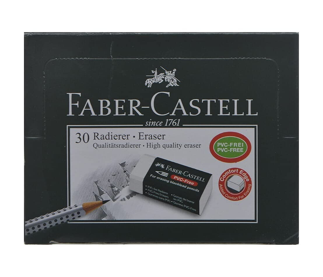 Faber-Castell Faber Castell 188538 Eraser Rectangle Set Of 30 - White