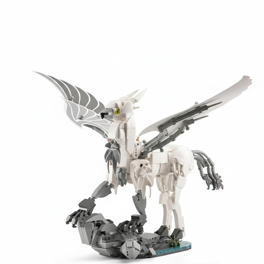 Hippogriff Building Sets for Adult, Magic Creative Animals Horse Building Model Toys, Home Office Halloween Decor, Birthday Christmas Gift for Kids Boys Girls Age 8-14, 698PCS