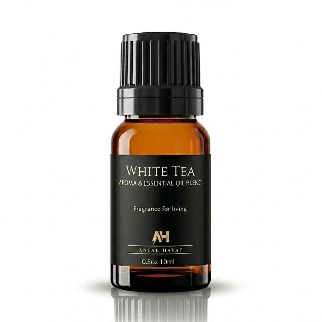 Hotel Diffuser Oil Inspired by The White Tea Hotel Scent - Home Luxury Scents - Premium Fragrance Oil for Ultrasonic and Waterless Diffusers and Crafting - 10 mL, 0.34 fl oz Glass Dropper Bottle