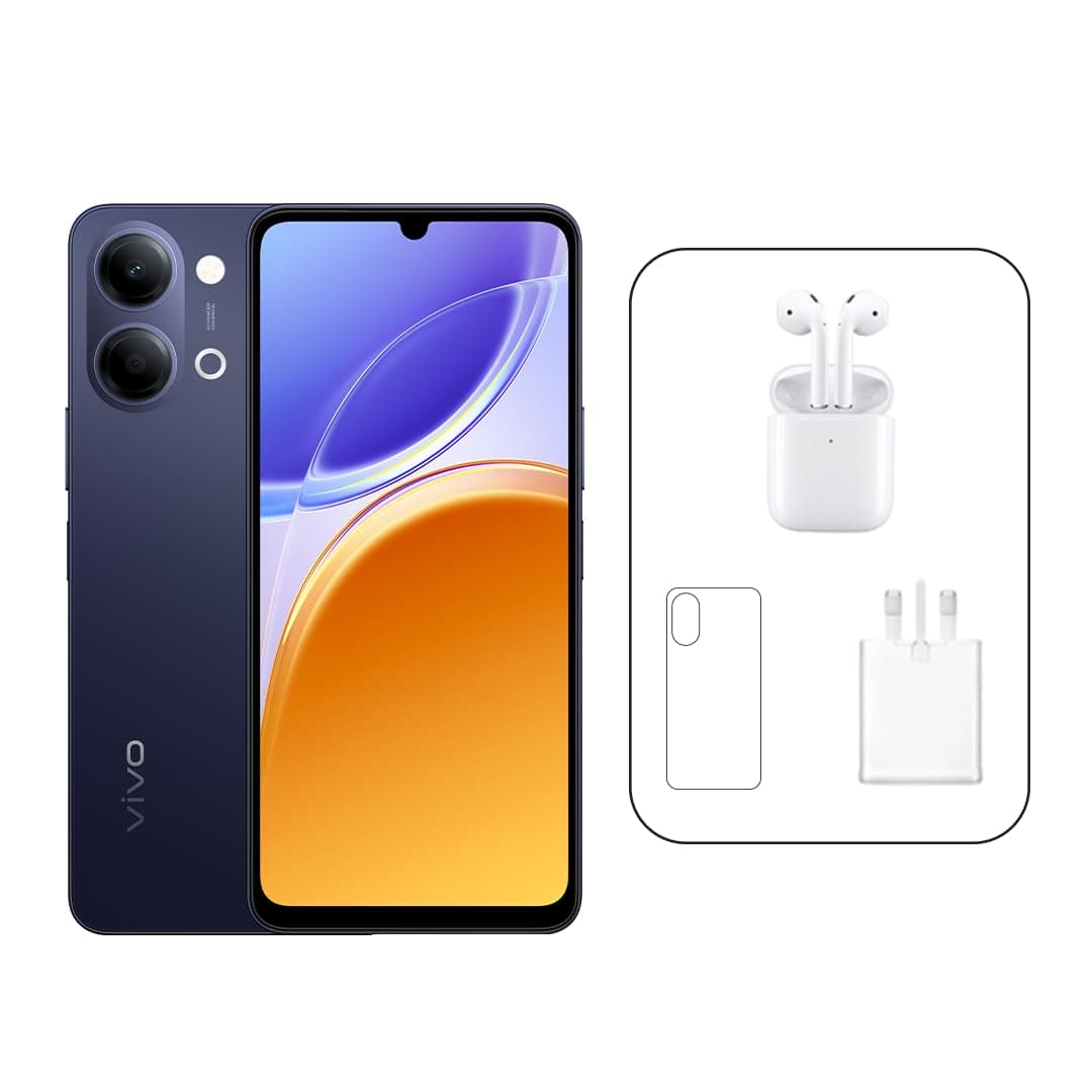 Vivo Y21 5G (Black, 4+4GB RAM, 256 GB) 6500mAh, 44W charger | 120 Hz | IP65 | NFC | TWS Earbuds, 24 Months Warranty