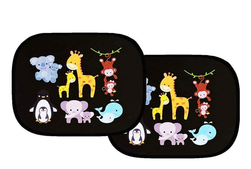 Car Sun Shade 2 Pack Car Window Shades for Kids Baby Pet UV Rays/Sunlight Protection Car Sunshades Shield Visor for Children with PVC Adsorption Electrostatic for Car Side Windscreen Window