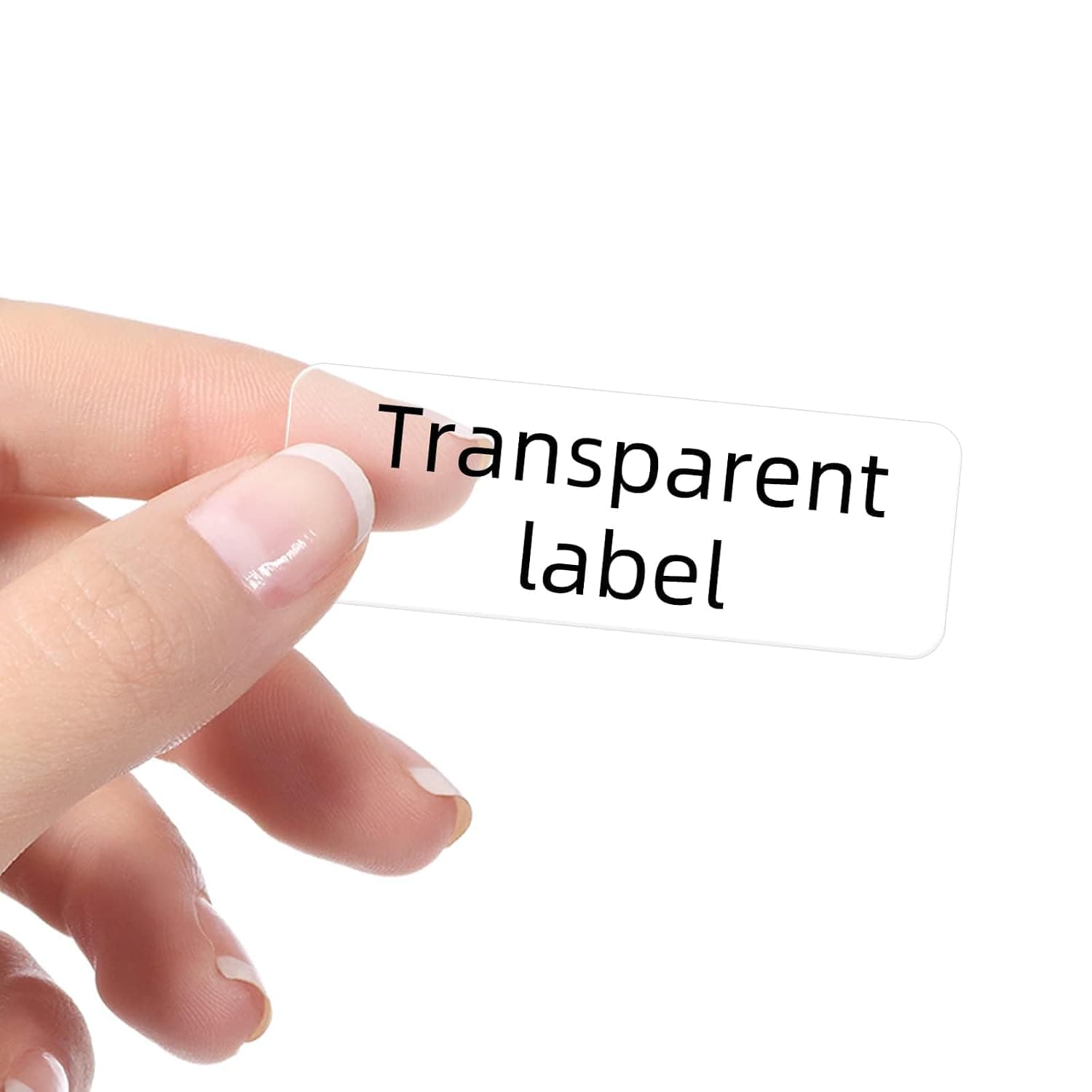 Bukela Transparent Stickers Labels, 1.4 x 3cm Clear Tape for D11 D110 D101 Machines, Waterproof and Self Adhesive Labels, Address Mailing Printer Stickers