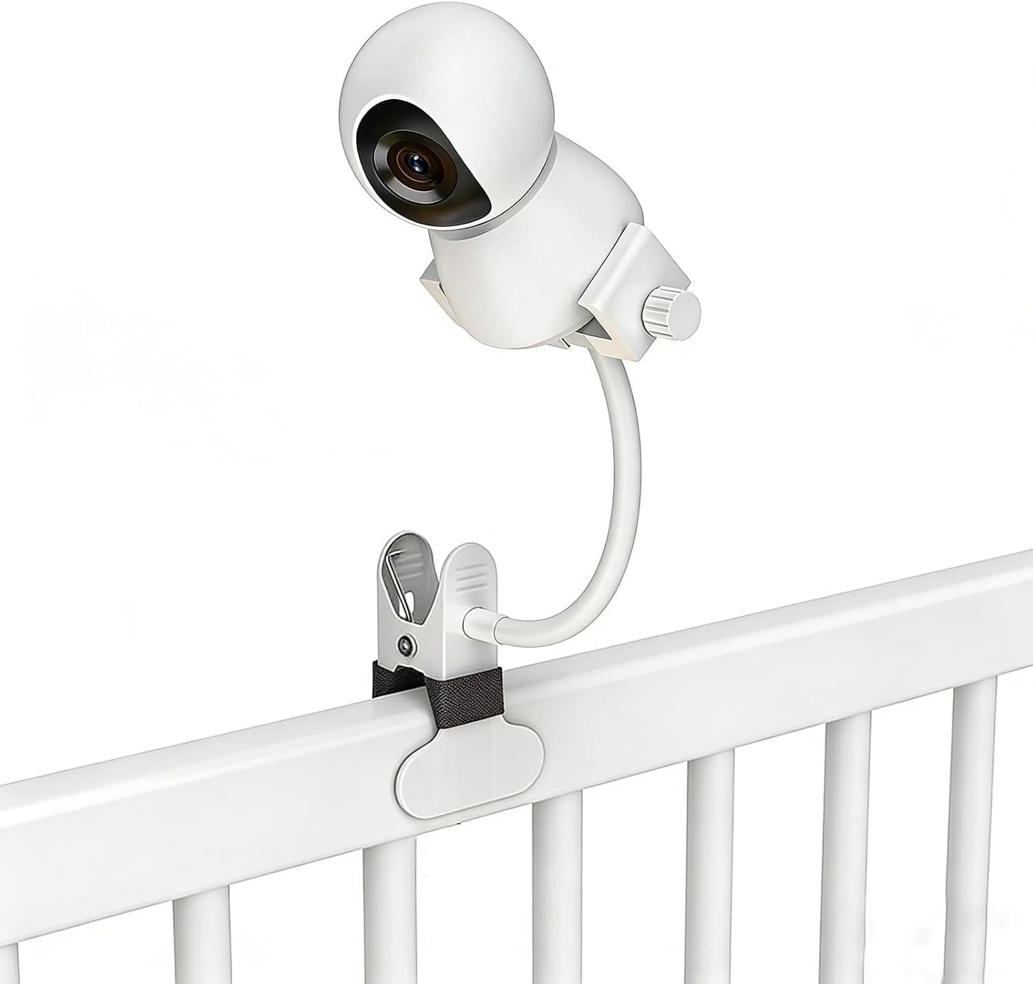 Baby Monitor Mount - Universal Adjustable Monitor Flex Stand for Hello Baby, Nanit Pro, Infant Optics, VTech & Most Baby Monitors - Detachable Arm Camera Clip Mount for Crib, حامل كاميرا مراقبة اطفال