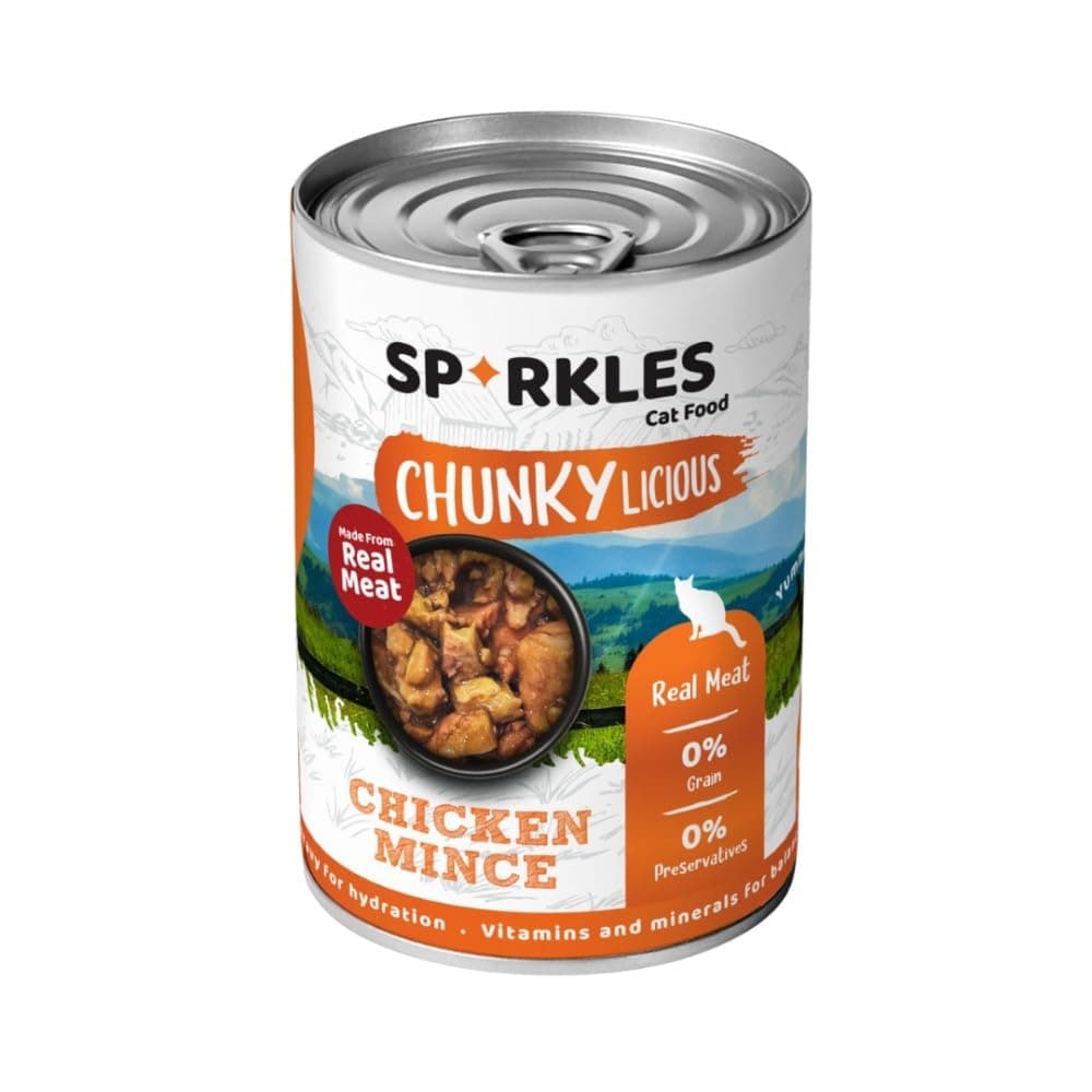 Sparkles Chunky Licious Chicken Mince Wet Food for Adult Cats 400 g