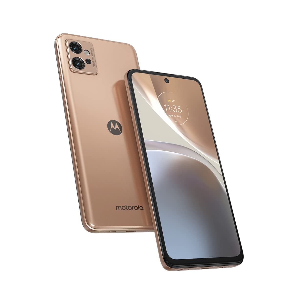 Motorola Moto G32 Dual-Sim 128GB ROM + 6GB RAM (GSM only | No CDMA) Factory Unlocked 4G/LTE SmartPhone (Rose Gold) - International Version