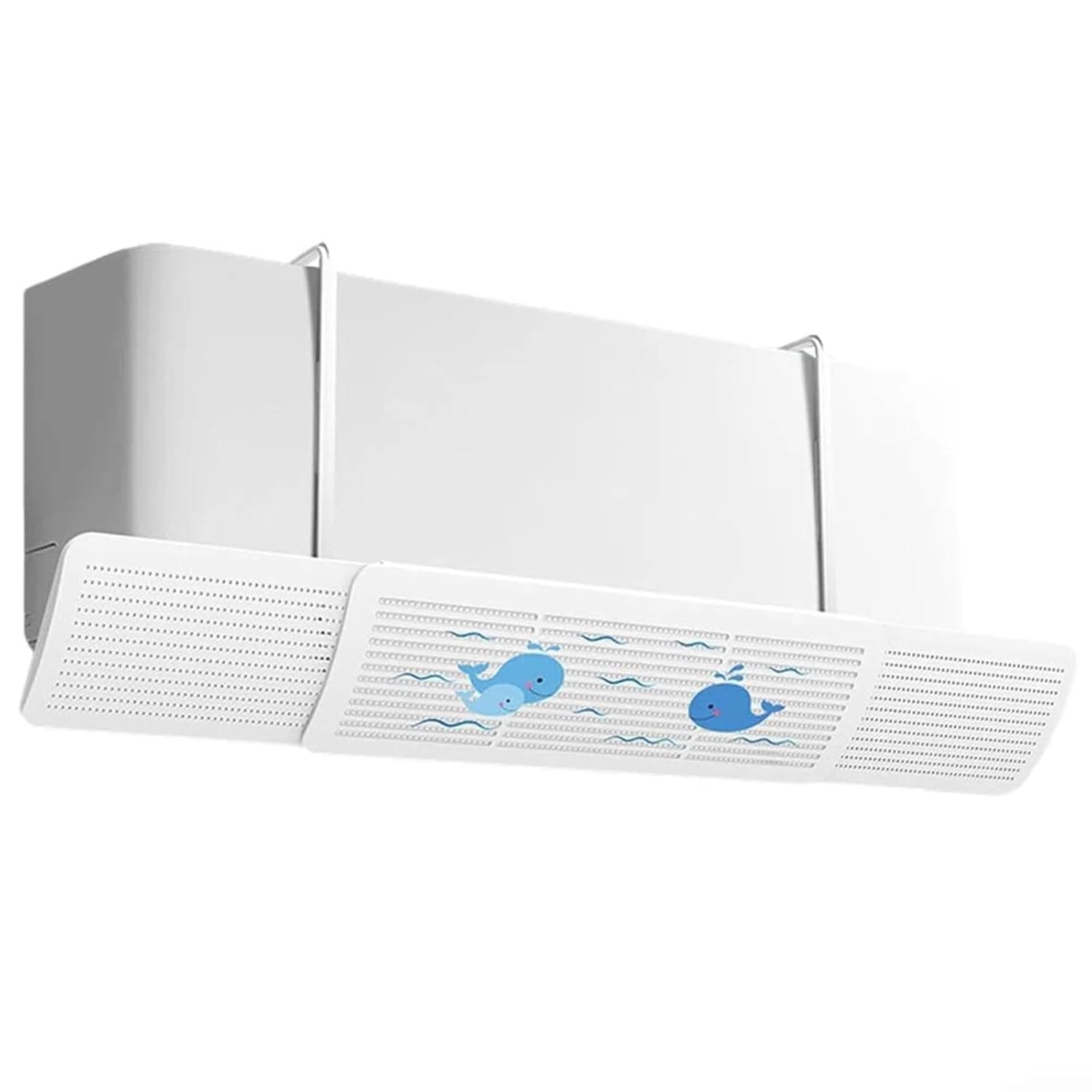 Jaffiust Retractable Air Conditioner Air Deflector, 56-92cm AC Aair Deflector Air Diverter Cover, Anti-Wind Baffles Anti Direct Blowing Windshield for Split air conditioners