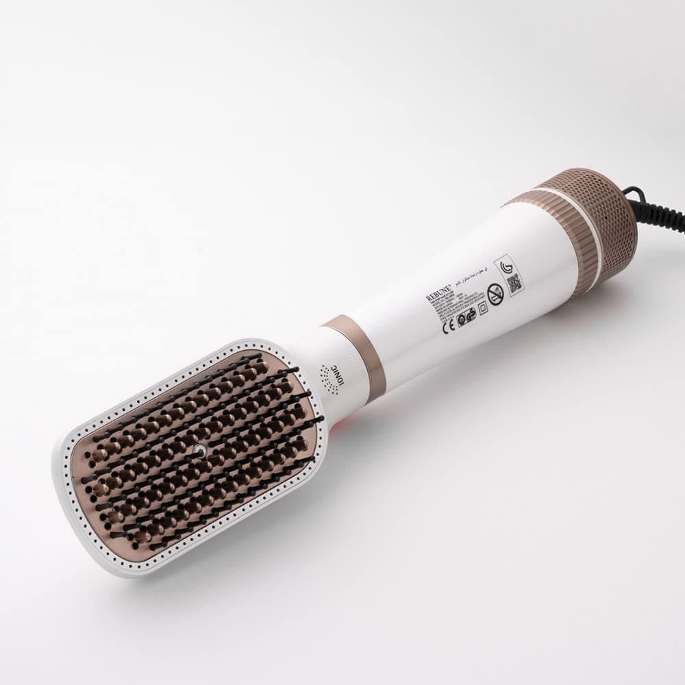 مصفف شعر، مجفف شعر RE-8888 بتصميم عصري مختلف للحفاظ على شعرك لامعًا خلال النهار 2 في 1 أيوني 1300 واط، أبيض من ريبون