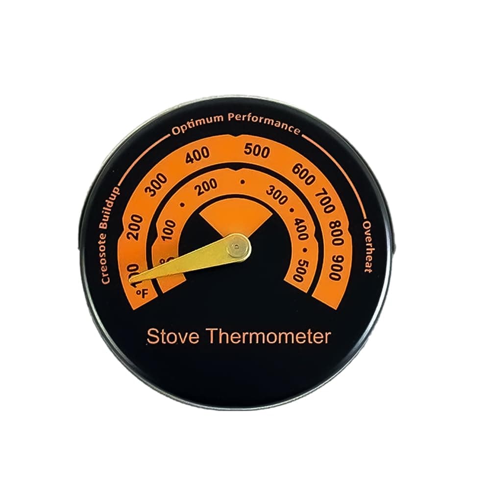 Mingzhe Wood Stove Thermomet Oven Stove Temperature Met Stove Top Thermomet for Wood Burning Stoves/Gas Stoves/Pellet Stove/Stove Pipe Avoiding Stove Fan Damaged by Overheat