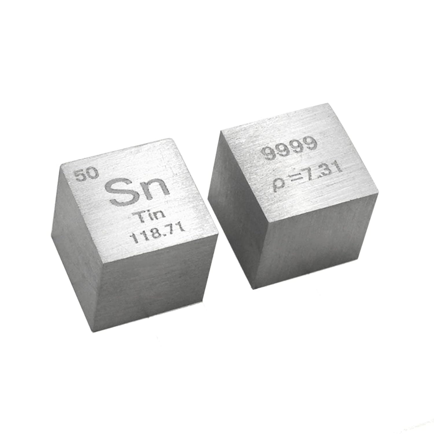 10 mm Tin Metal Cube 99.99% Pure for Lab Experiment Material, Personal Hobbies and Collection 1 pcs