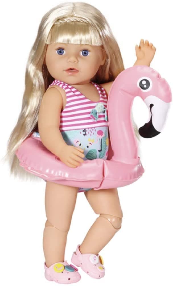 BABY born Holiday Swim Fun Toy Set for 43 cm Doll - Easy for Small Hands, Creative Play Promotes Empathy & Social Skills, For Toddlers 3 Years & Up - Includes Swimsuit & More