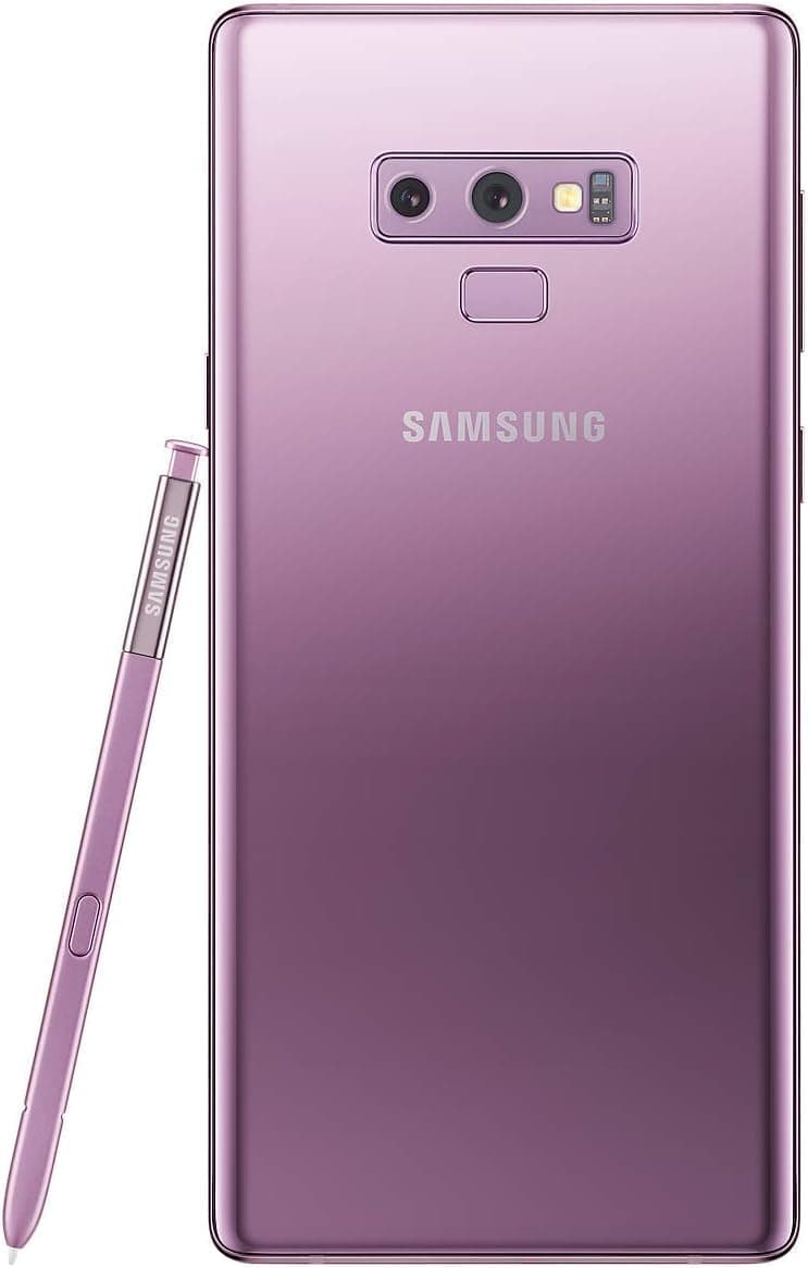 SAMSUNG Galaxy Note 9 128Gb Sm N960F Factory Unlocked 4G Lte Smartphone (Lavender Purple)