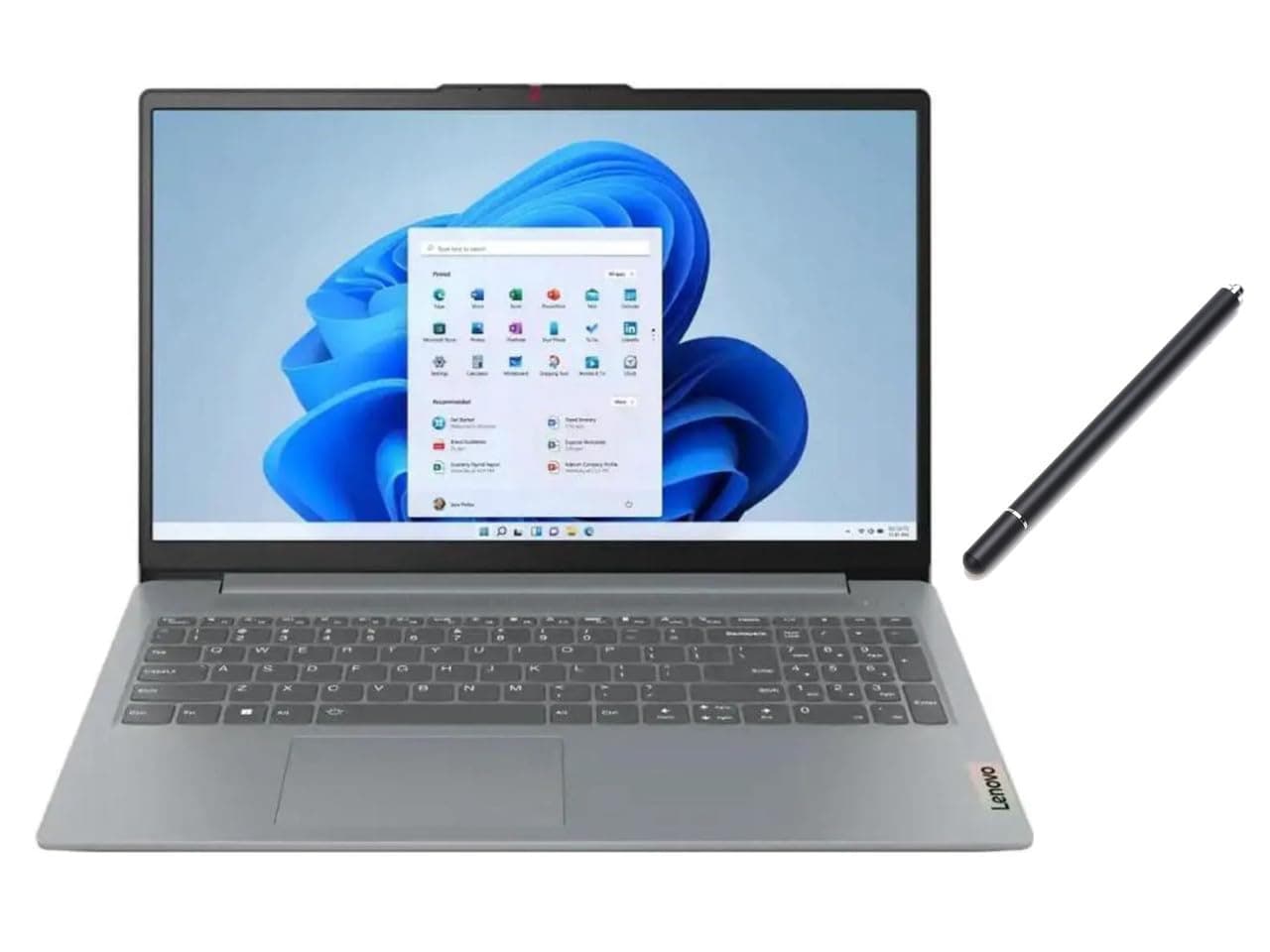 Lenovo IdeaPad Slim 15.6" Full HD Touchscreen Laptop |AMD Ryzen 7 5825U| AMD Radeon Graphics |Copilot|Grey| 16GB RAM | 512GB SSD |Windows 11 Home |Bundle with Stylus Pen