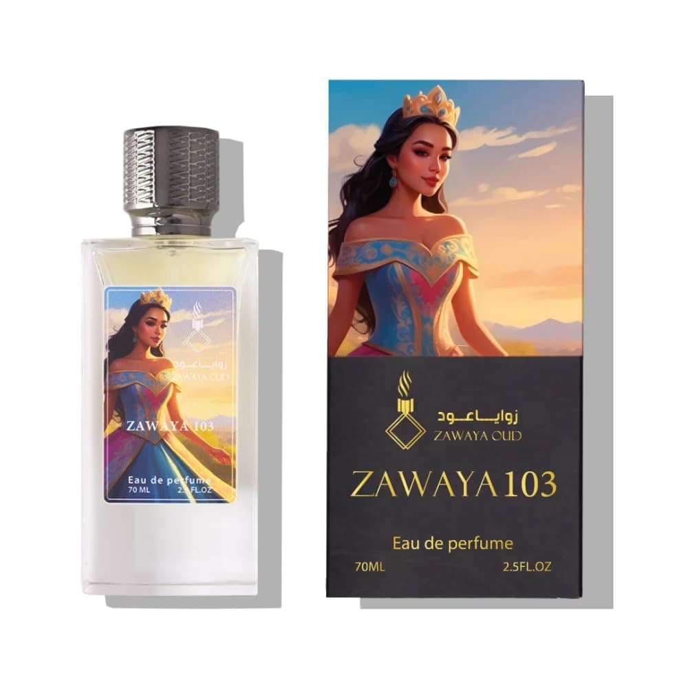 Zawaya 103 Eau de Parfum for Women, 70 ml | Fruit Floral Scent, Long Lasting Holdness, Vanilla Musk Base, Suitable For All Times, Princess Bottle Design