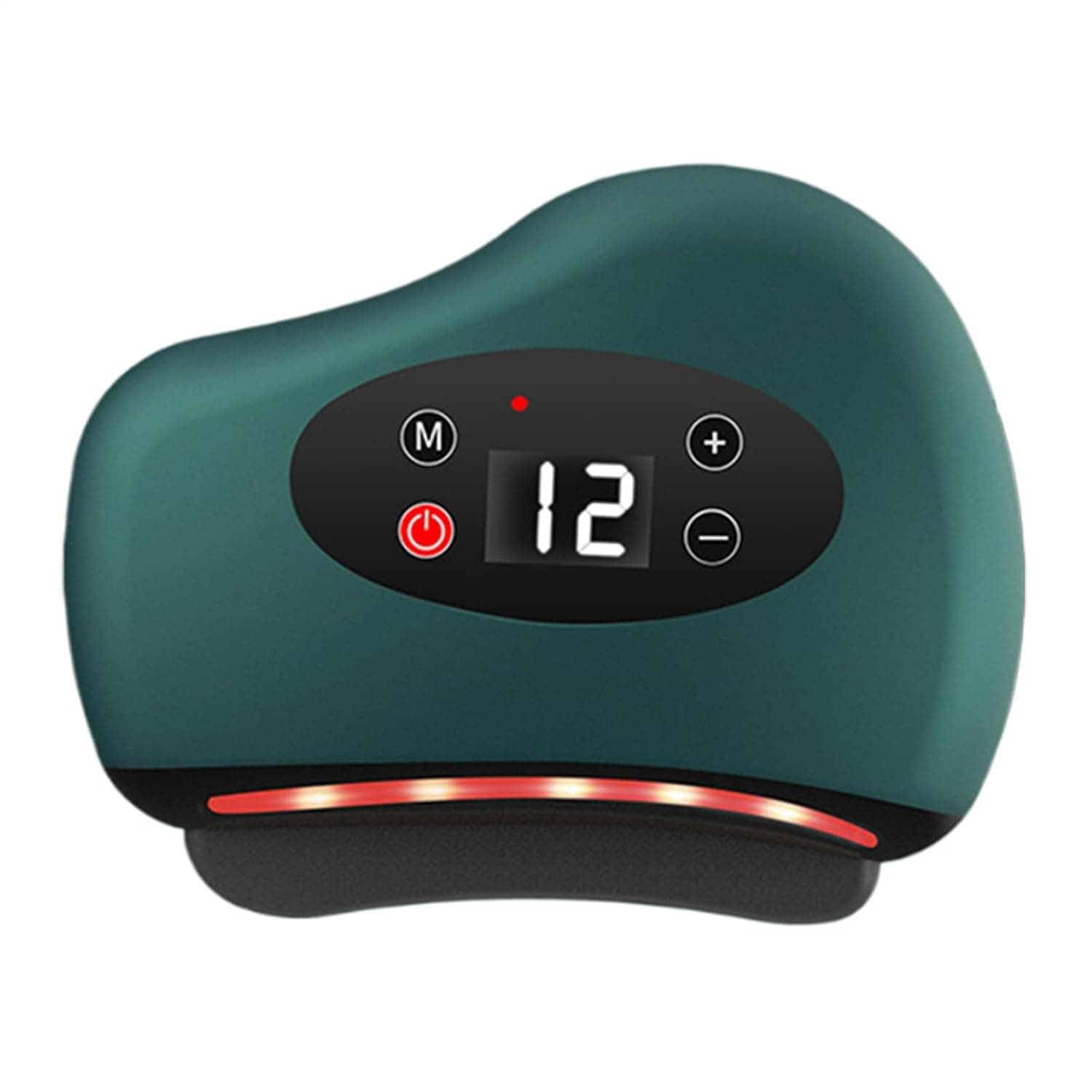 Feet Massager 12-Level Adjustable Vibration | Foot Massage Scraper with Red Light for Muscle Relaxation Leg Arm Face Home Daily Travel Spa