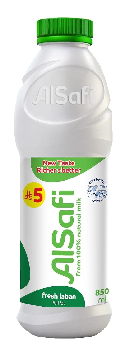 Al Safi Full Fat Fresh Laban in Plastic Bottle 850 ml