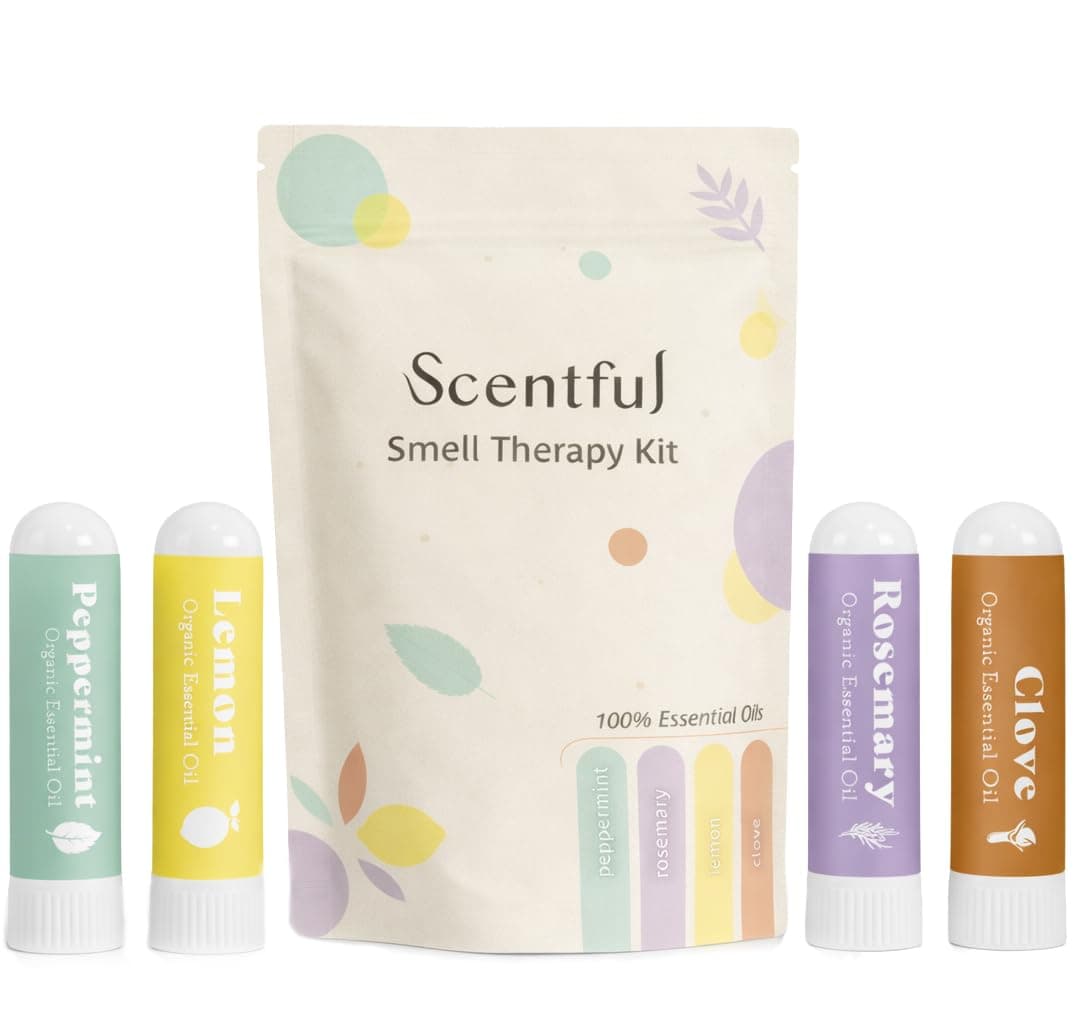 Smell Training Kit for Loss of Smell, Smell Retraining Therapy, Restore Sense of Smell and Taste, Made in the USA with Organic Essential Oils