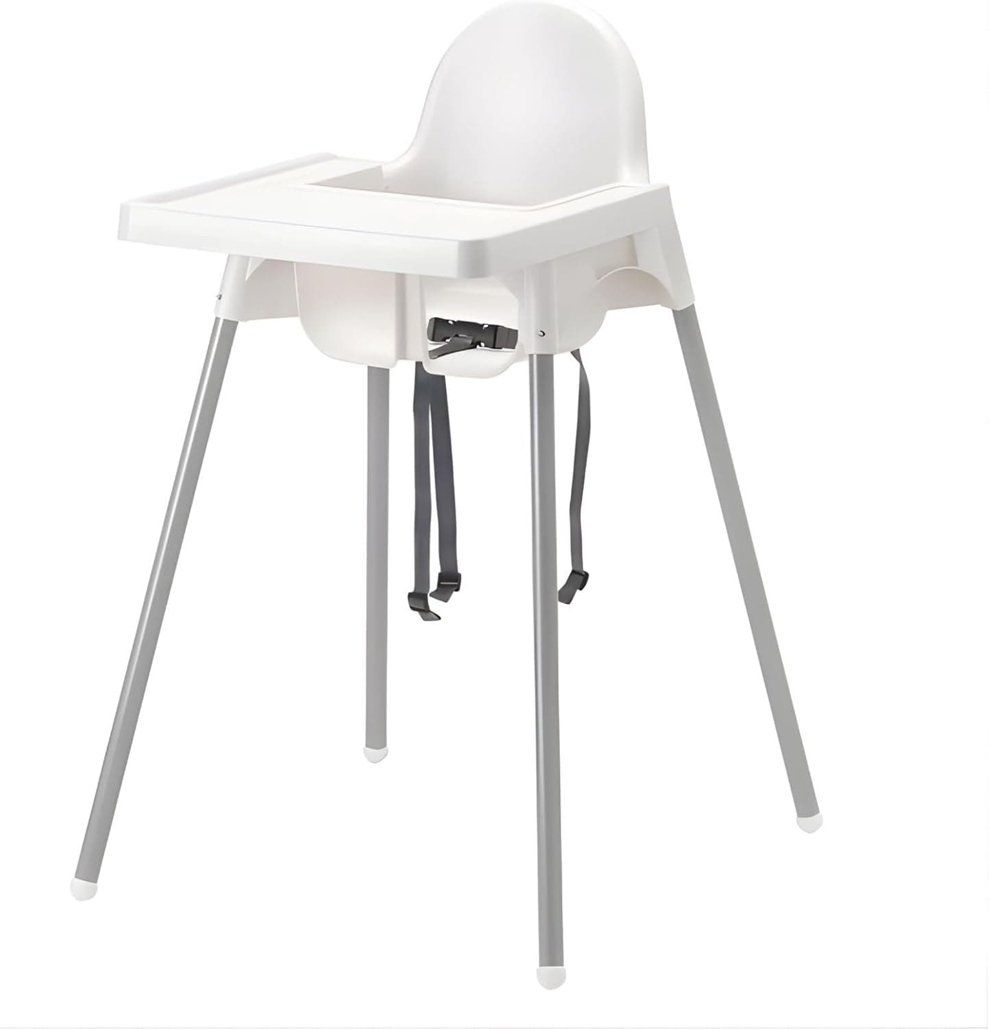Adjustable High Chair with Eating Tray and Child Safety Belt