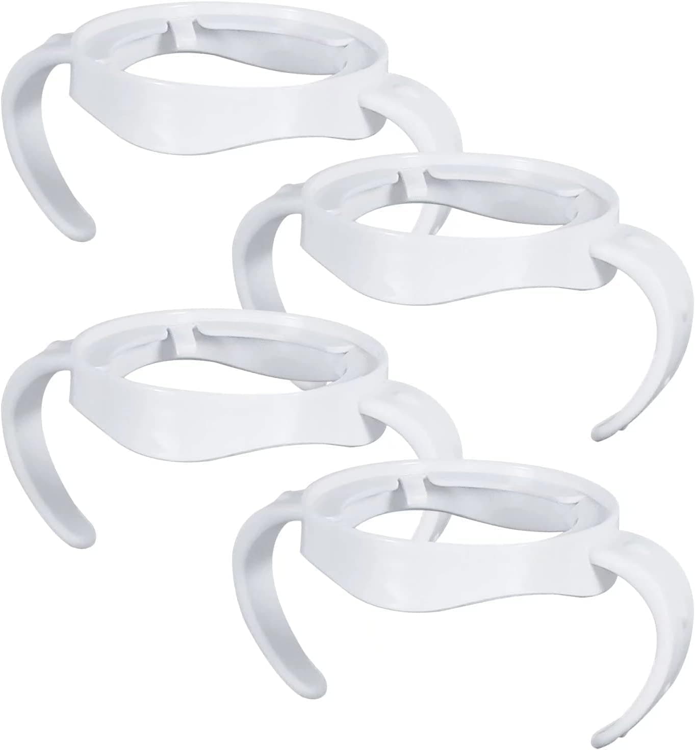 4 Pack Compatible with Baby Bottle Handles for Philips Avent Natural Baby Bottles, Baby Bottle Holder, Baby Feeding Bottles Handles - White