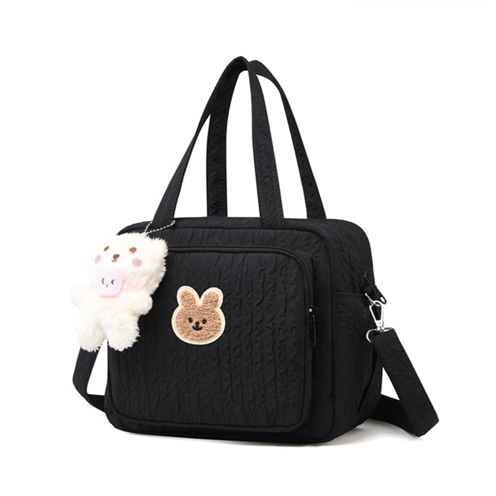 Baby Diaper Tote - Mommy Crossbody Travel Nappy Bag, Multifunction Storage for Cute Baby Essentials