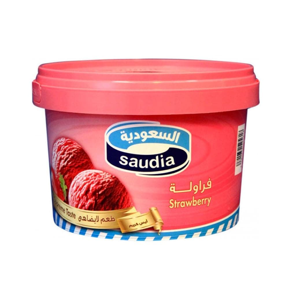 Saudia Strawberry Ice Cream Tub 500 ml