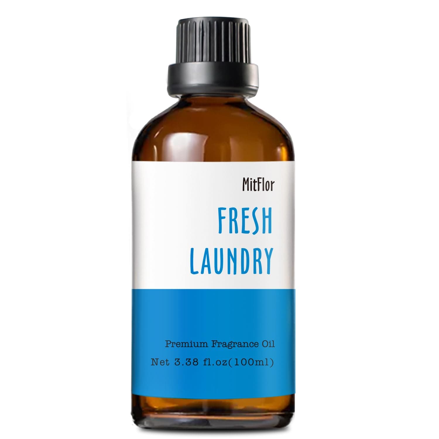 Fresh Laundry Fragrance Oil (3.38 OZ/100ML), MitFlor Scented Essential Oil Single, Fragrance Oil for Soap & Candle Making, Aromatherapy Diffuser Oil