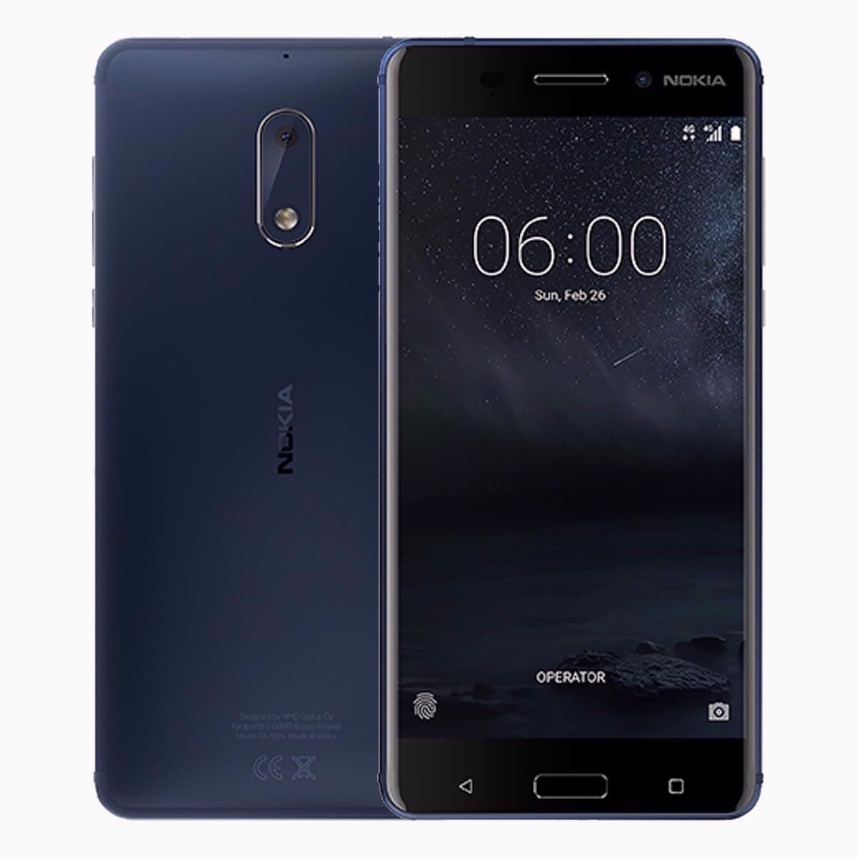 Nokia 6 Single-SIM 32GB ROM + 3GB RAM (GSM Only | No CDMA) Factory Unlocked 4G/LTE Smartphone (Tempered Blue) - International Version