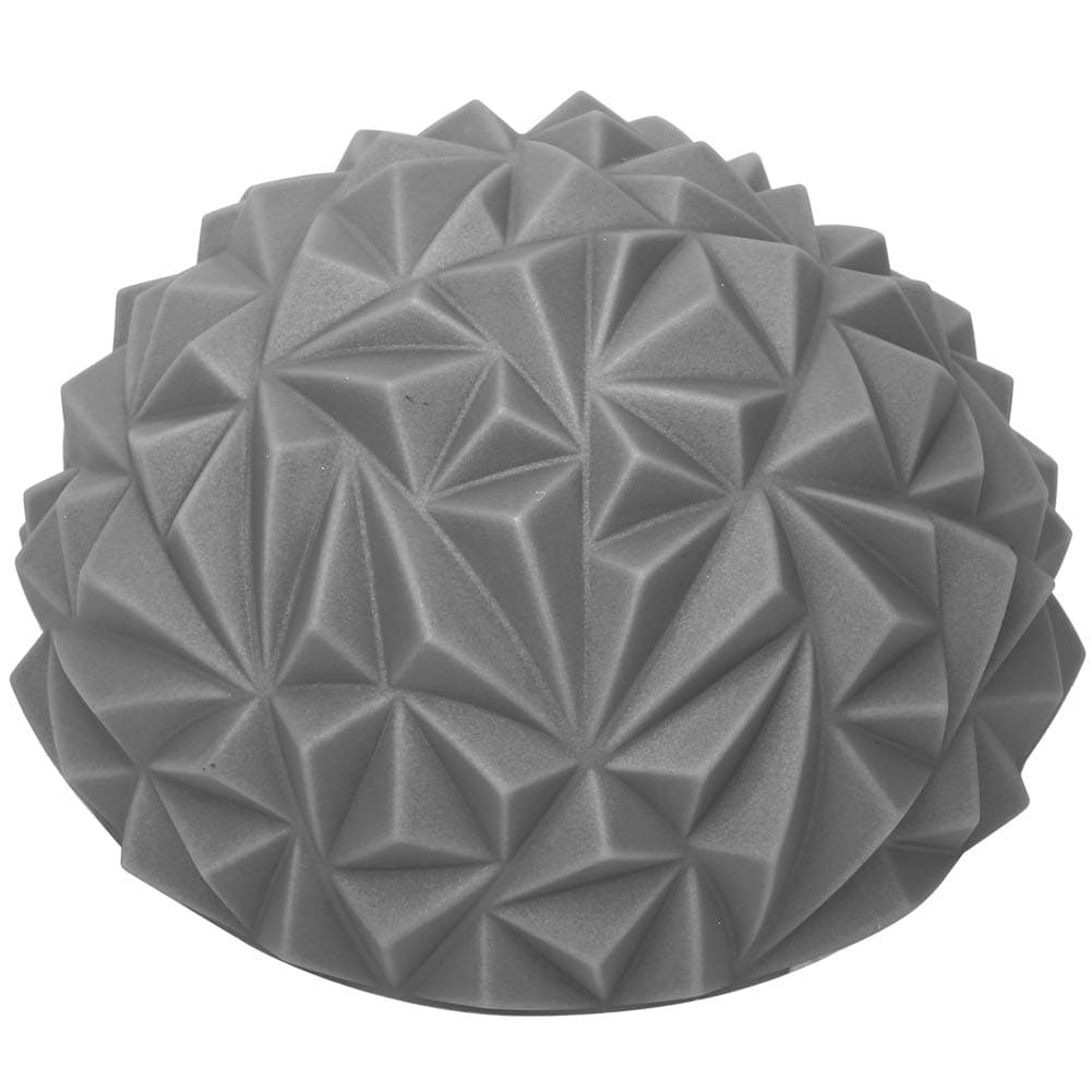 Stress Relief Foot Massage Ball, PVC Semicircle Massaging Ball for Foot Muscles, Relaxation, and Improved Circulation (银色)