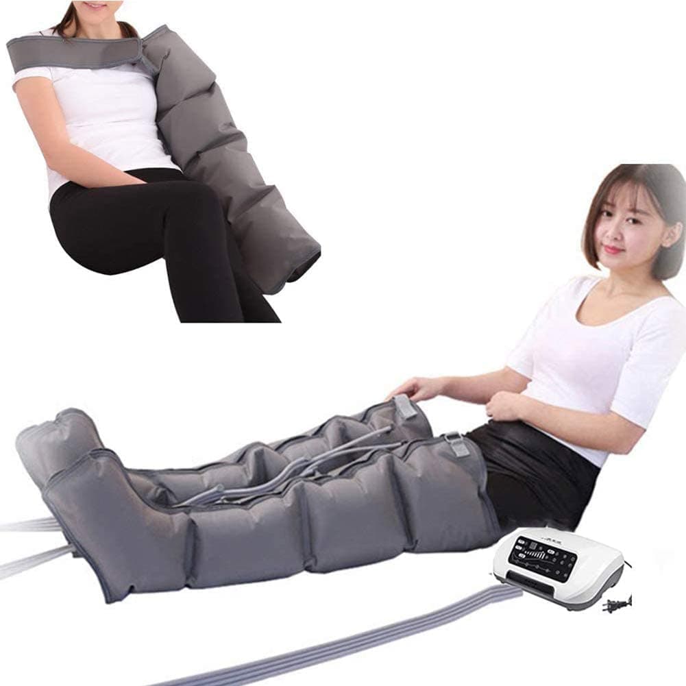 OUSIKA Electric Leg Massager Air Compression Foot Massage Machine Pressotherapy Boots for Foot and Calf for Circulation Relaxation Pain Relief (Color : Green)