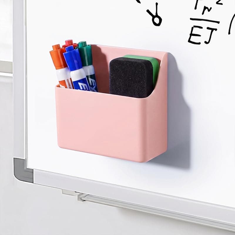 Magnetic Pen Holder, Pencil Storage for Whiteboard Refrigerator Metal