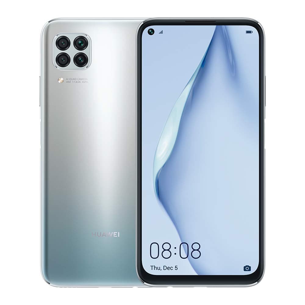 Huawei P40 Lite 4G Dual-SIM 128GB ROM + 6GB RAM (GSM Only | No CDMA) Factory Unlocked 4G/LTE Smart Phone (Grey) - International Version