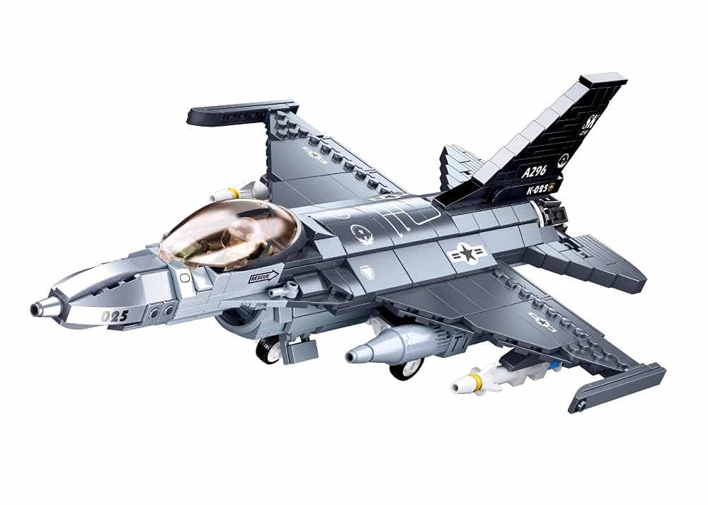 Sluban Model Bricks Series - Falcon Fighter Plane Building Blocks With Mini figur - For Age 10+ Years Old - 521 Pcs