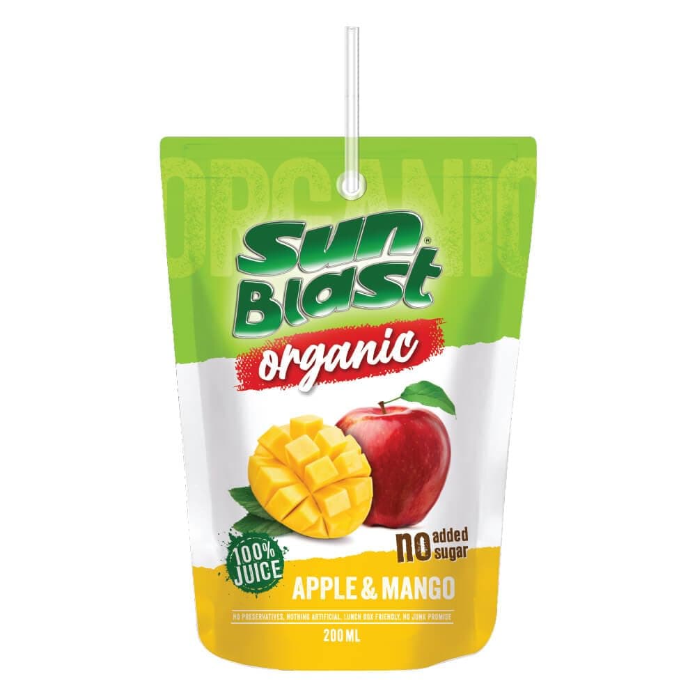 Sun Blast Apple & Mango Juice, 200 Ml