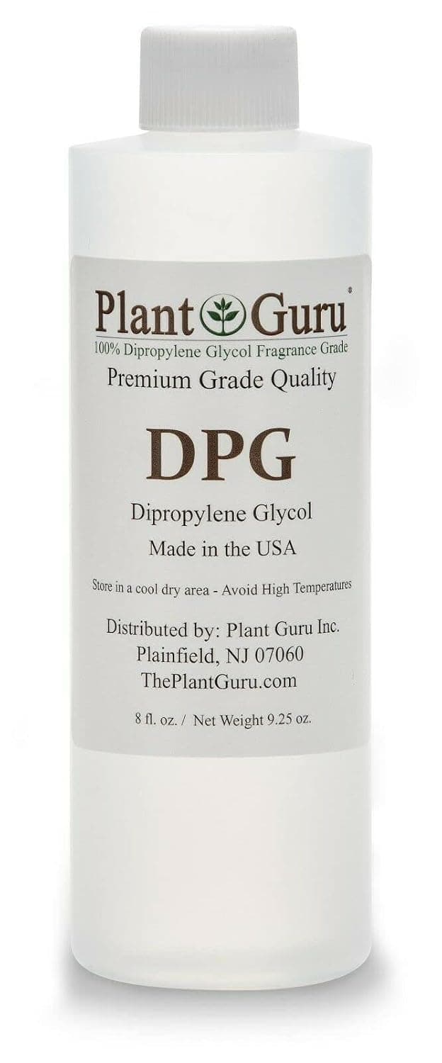Plant Guru Dipropylene Glycol DPG 8 oz. - Fragrance Grade Carrier Oil - Great for Incense Making, Perfume and Body Oils.