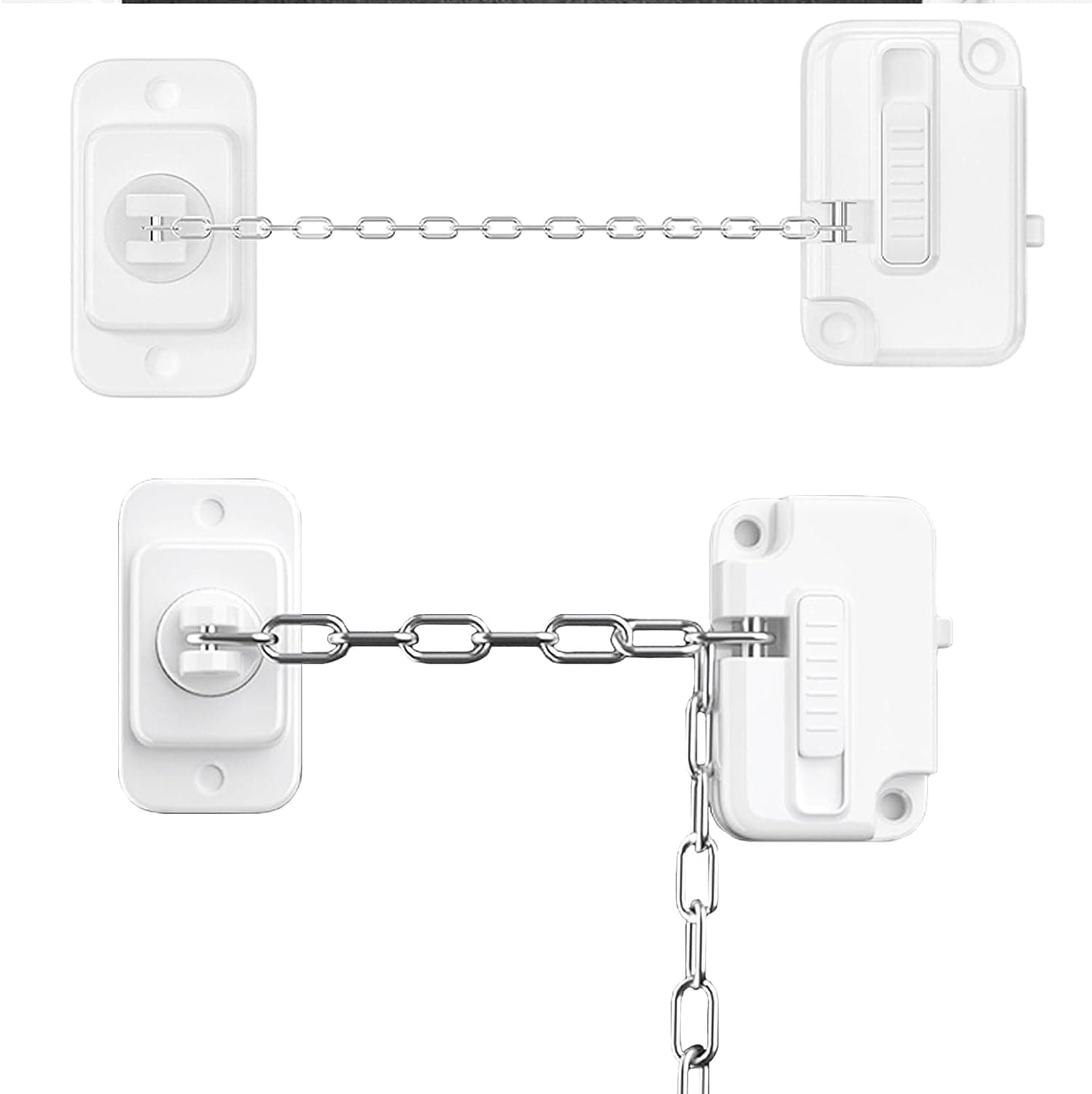 Window Locks, Heavy Refrigerator Lock Fridge Cabinets Drawers, Dishwasher, Toilet, Window, and Child Safety Cabinet for Kids Keyless Child Safety Locks Strong non-marking No Drilling 2 Pack