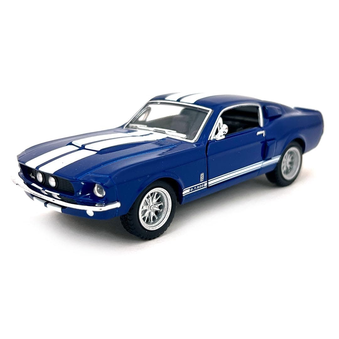 كين سمارت لعبة سيارة سباق فورد شيلبي موستانج GT500 موديل 1967 بمقياس 1:38 مقاس 5 انش مع حركة سحب للخلف
