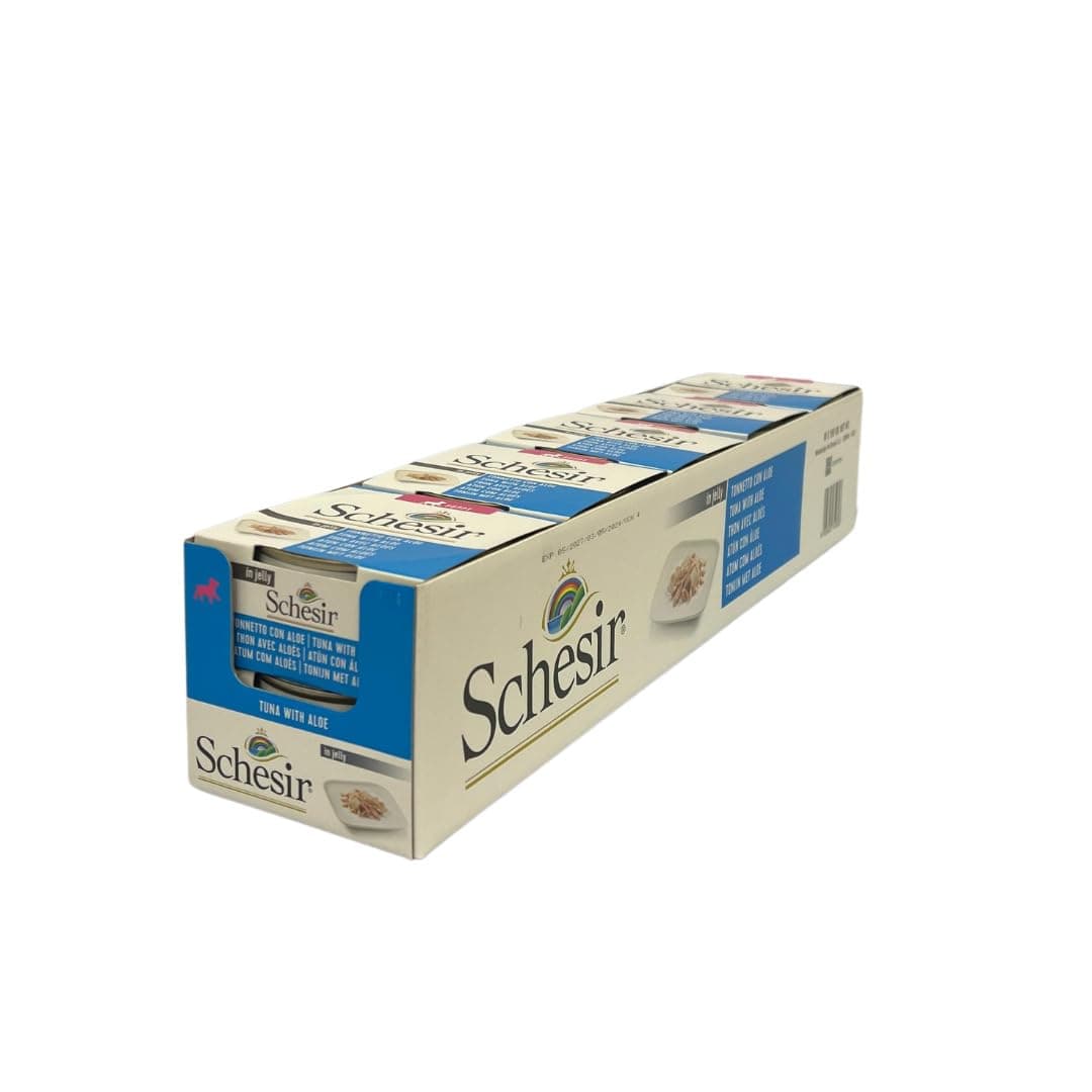 Schesir Puppy Wet Food – Tuna with Aloe Vera – 10×150 g