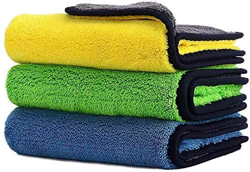 Car Drying Towel,ShowTop Free Microfiber Cleaning Cloth,Premium Professional Soft Microfiber Towel,Super Absorbent Detailing Towel for Car/Windows/Screen/Kitchen,40x30cm 3Pack